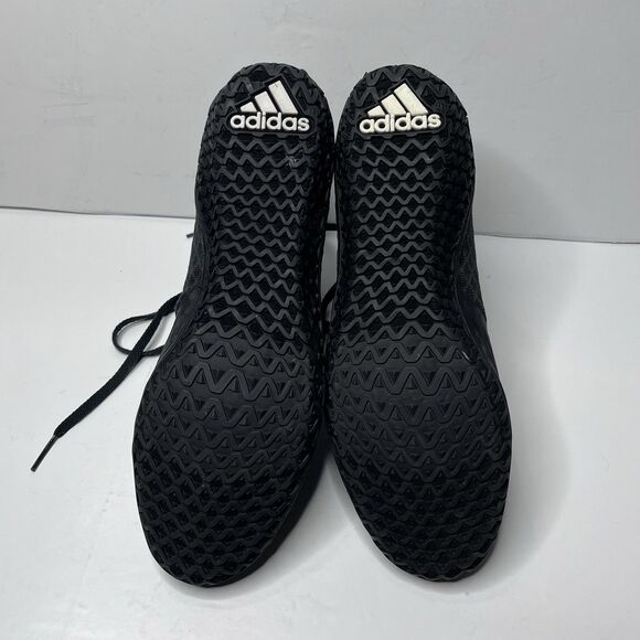 Adidas Mat Wizard 4 Wrestling Shoes Black MMA Boxing Shoes Mens Size 9.5